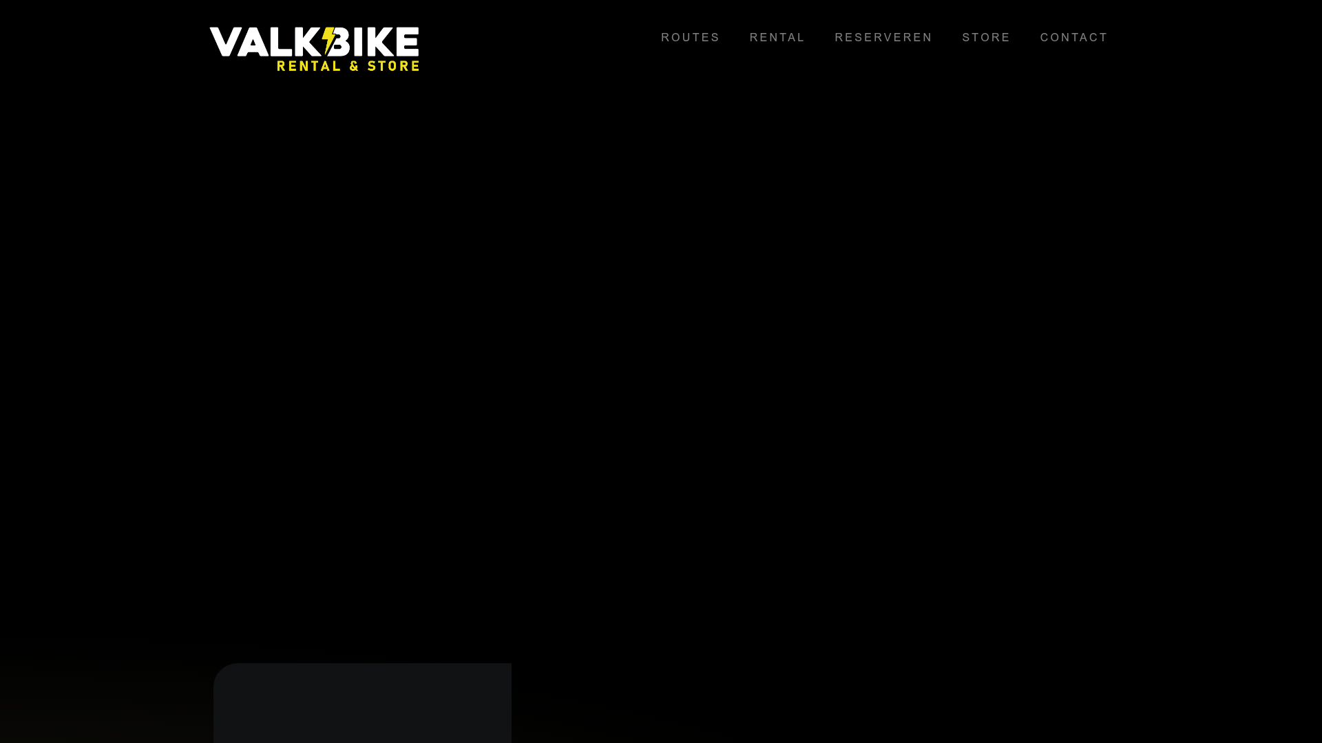 Screenshot van valkbike.nl