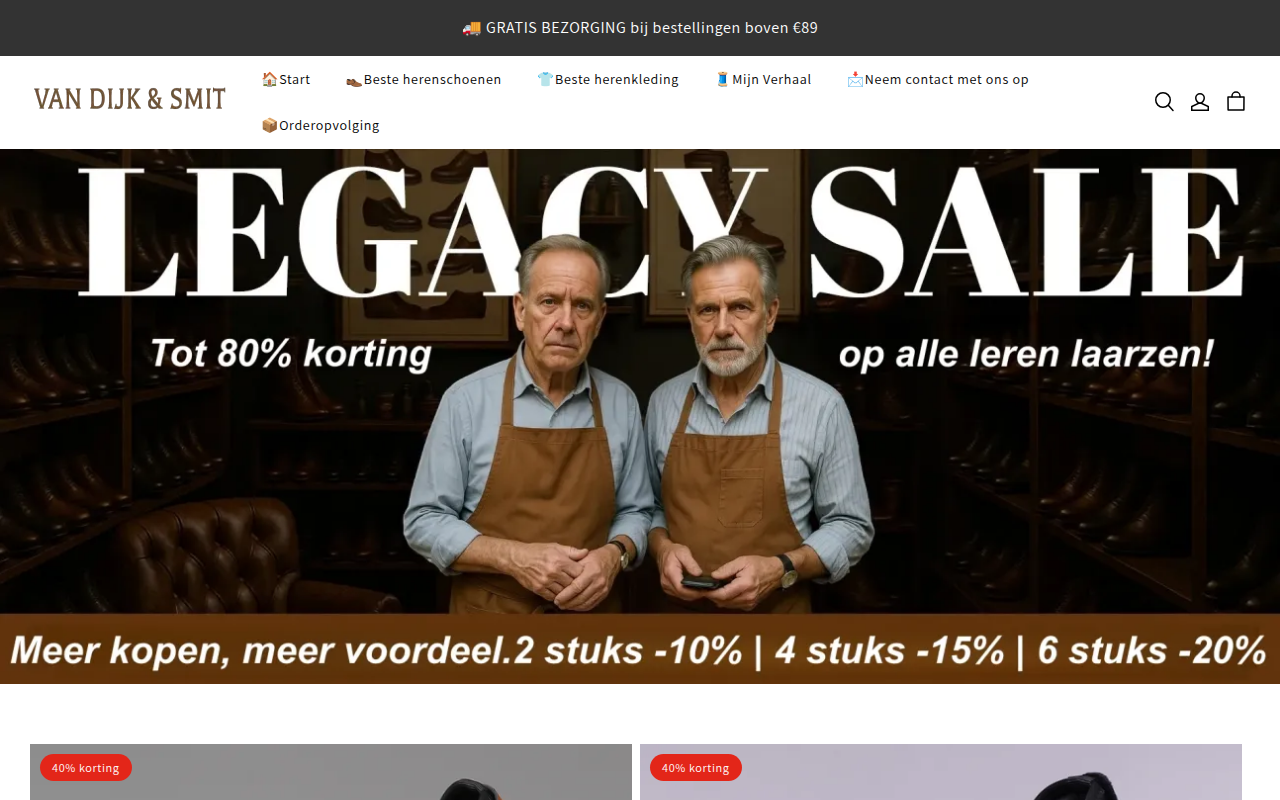 Screenshot van van-dijk-smit.com