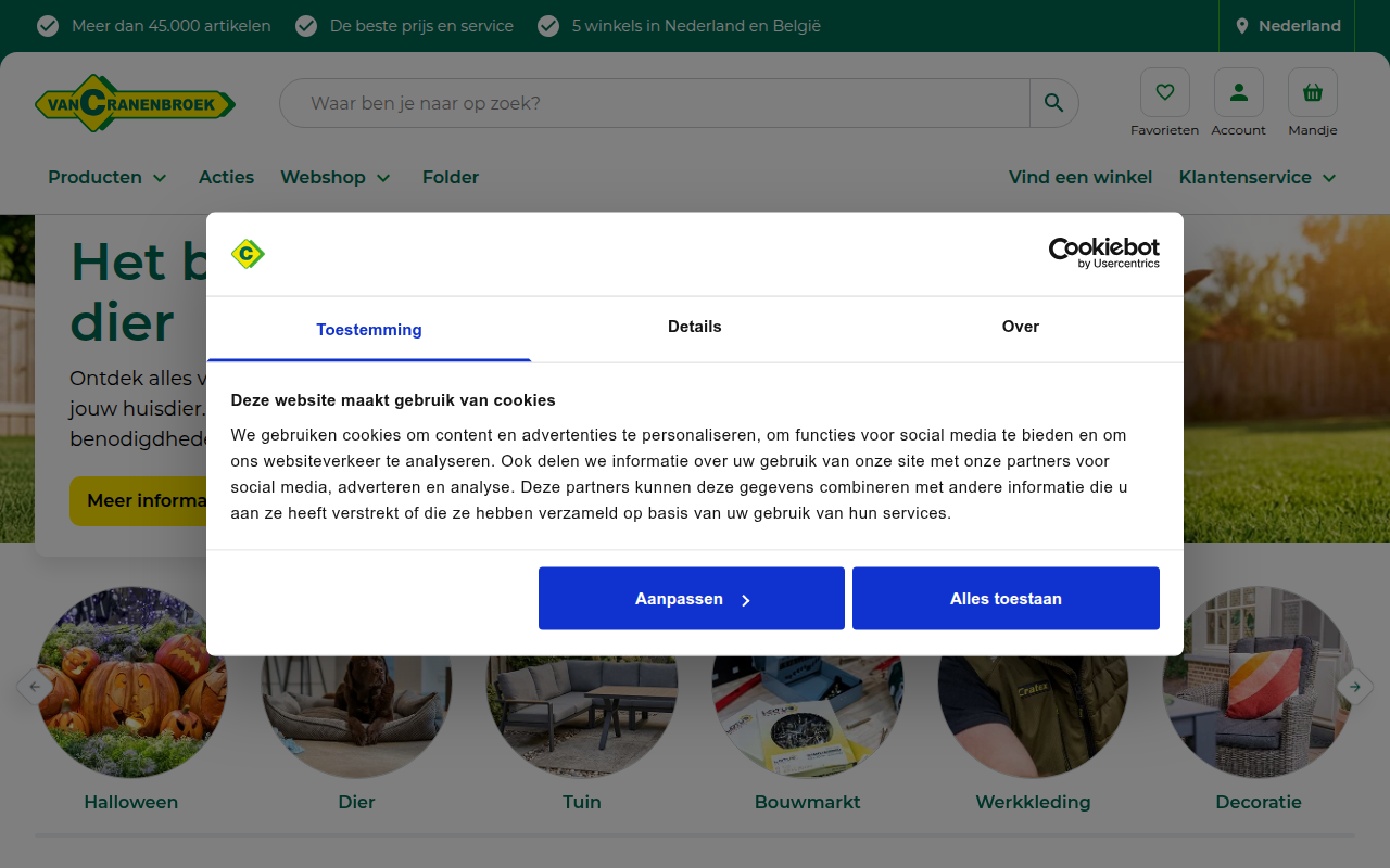 Screenshot van vancranenbroek.com
