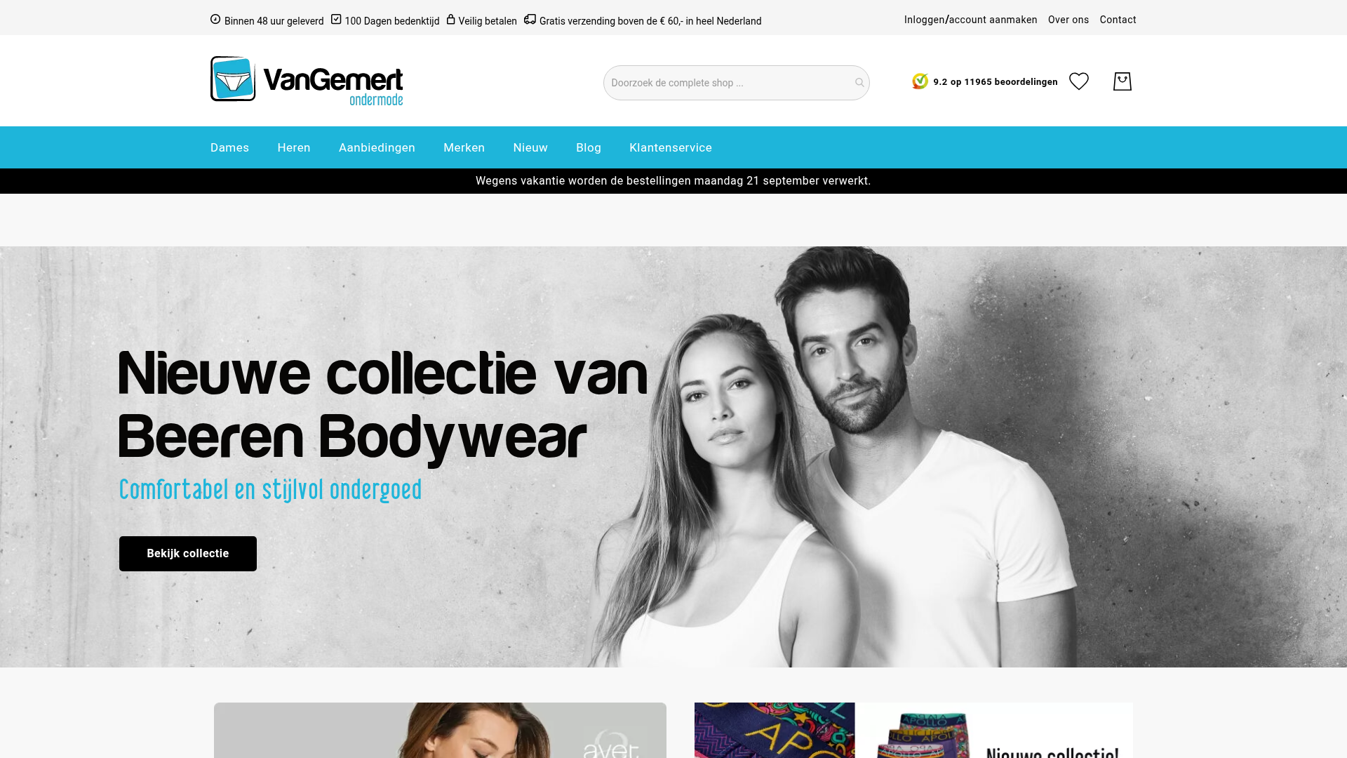 Screenshot van vangemertondermode.nl