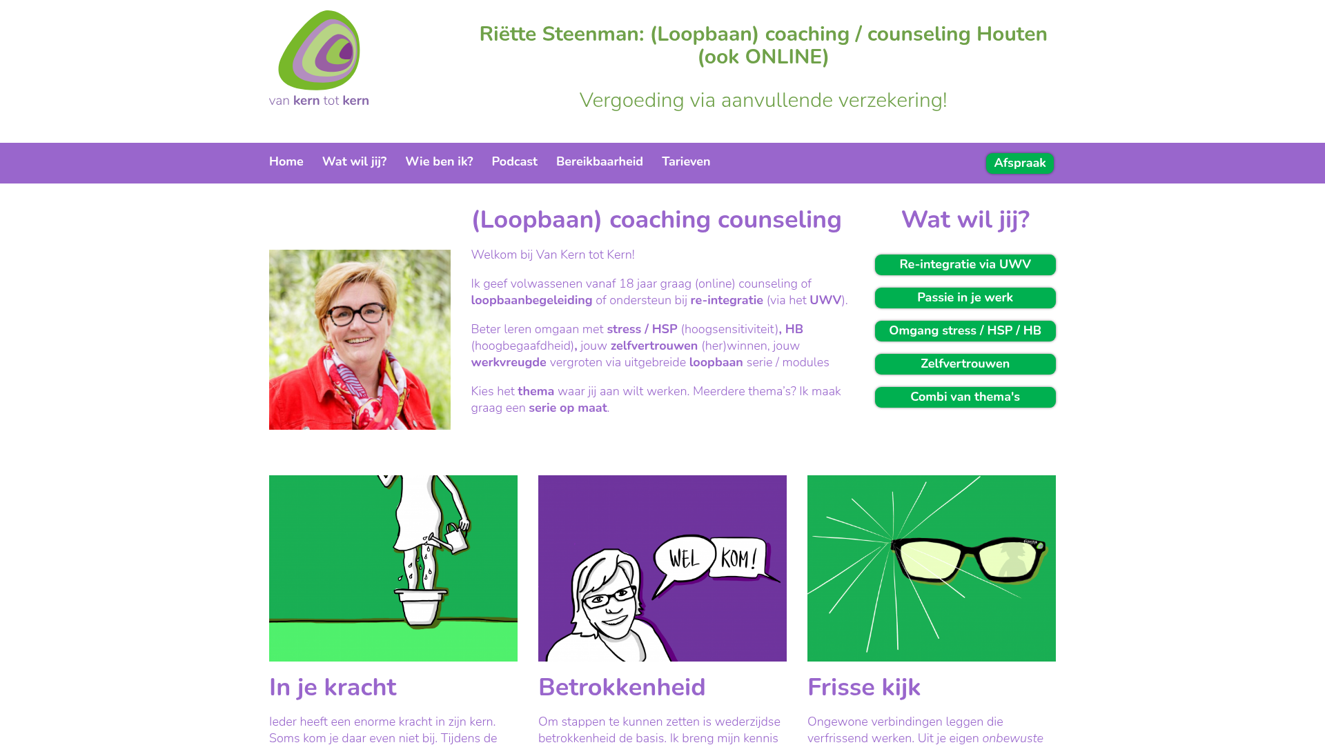 Screenshot van vankerntotkern.nl