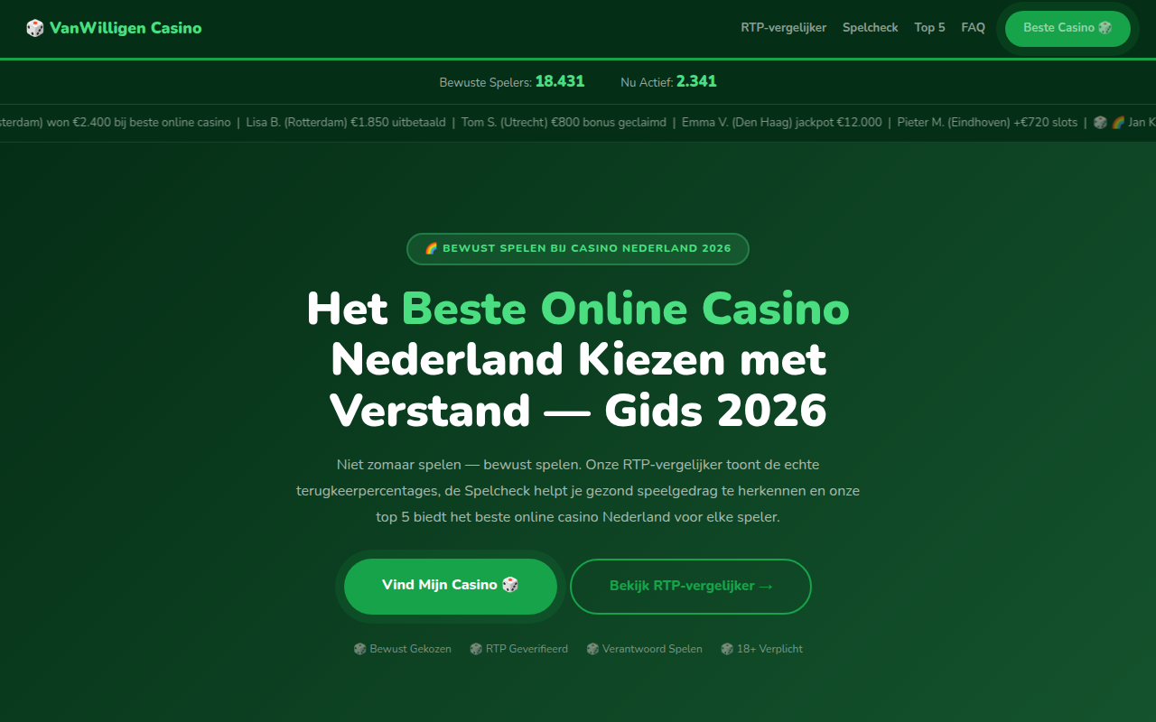 Screenshot van vanwilligenwitgoed.nl