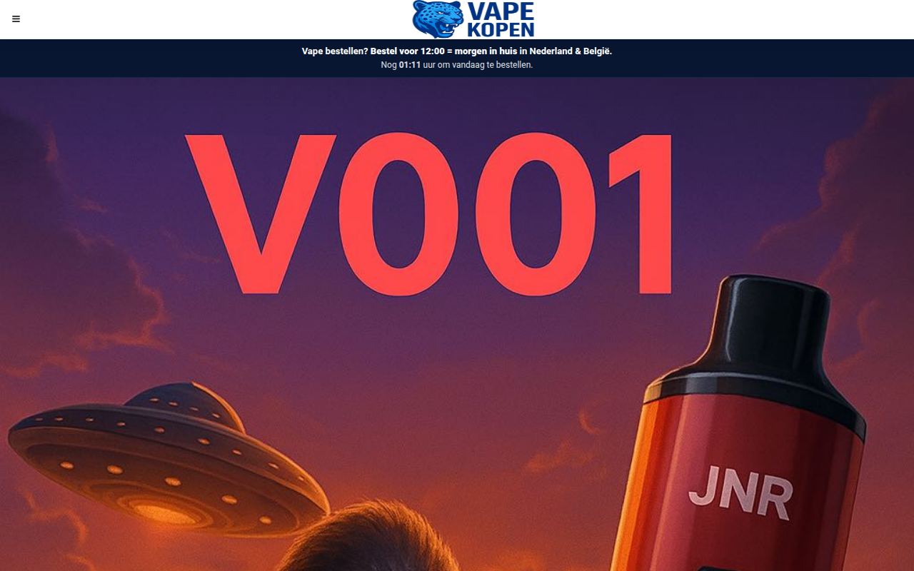 Screenshot van vape-kopen.nl