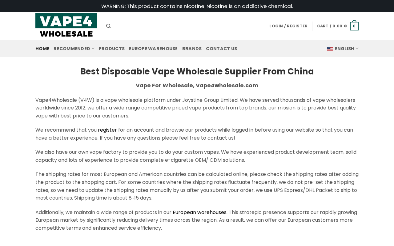 Screenshot van vape4wholesale.com