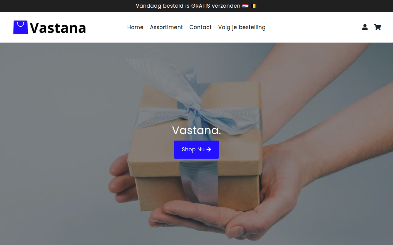 Screenshot van vastana-shop.nl