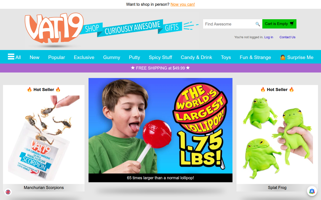 Screenshot van vat19.com