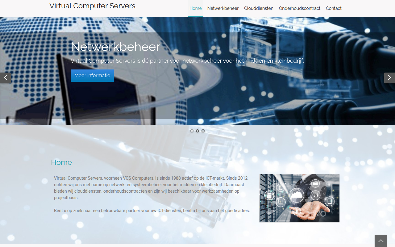 Screenshot van vcs-pc.nl