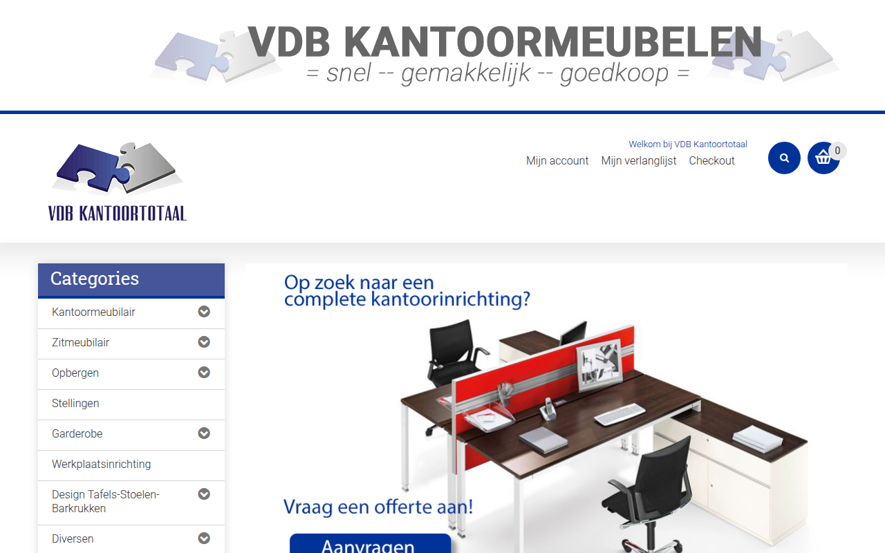 Screenshot van vdb-kantoortotaal.nl