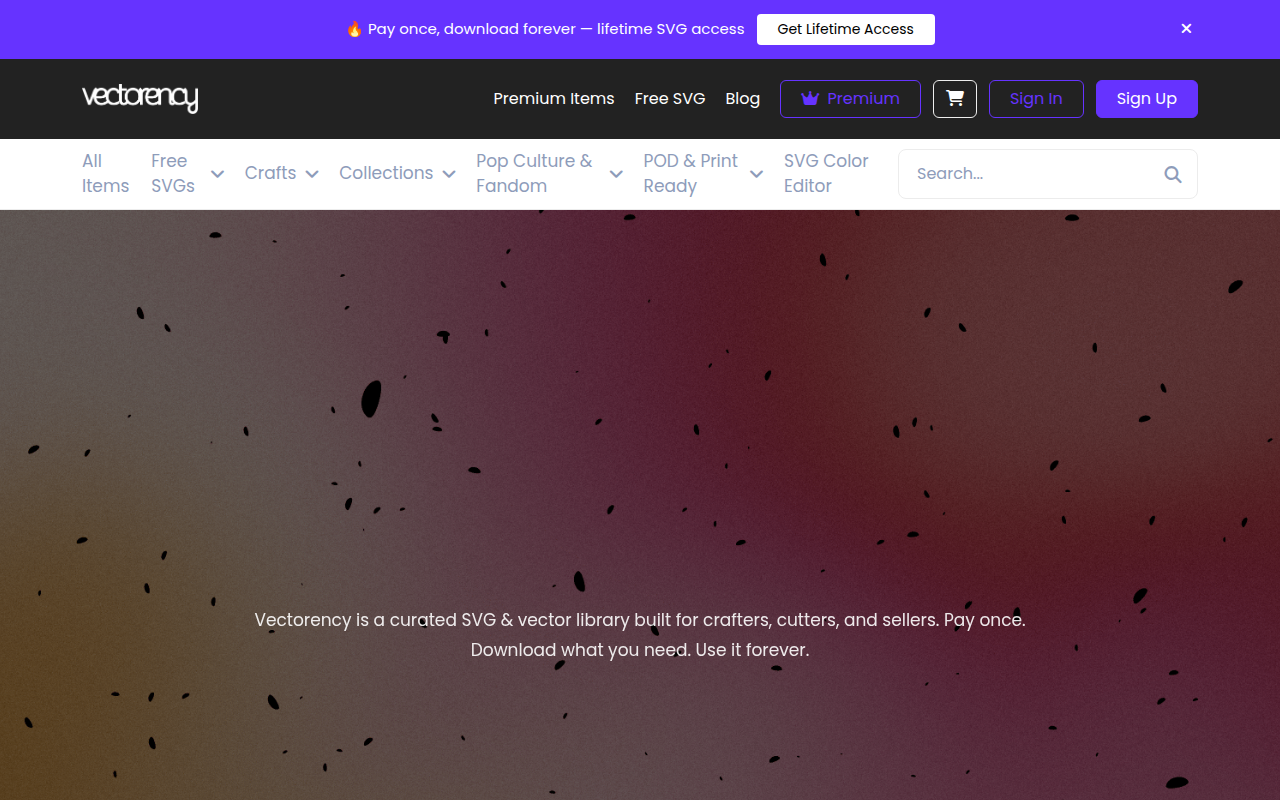 Screenshot van vectorency.com