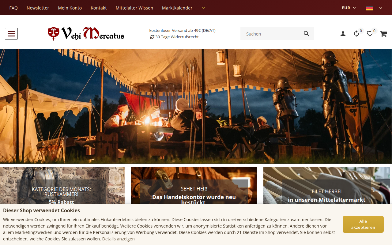 Screenshot van vehi-mercatus.de