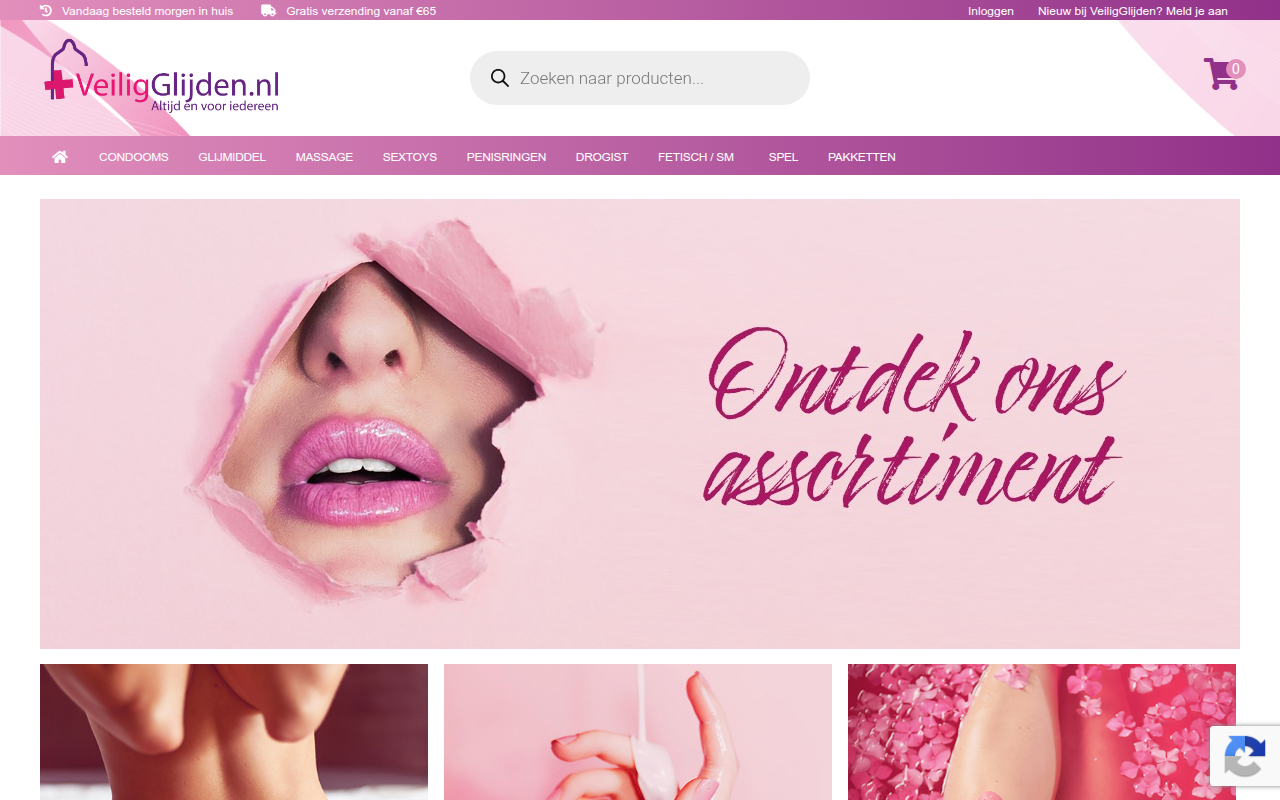 Screenshot van veiligglijden.nl
