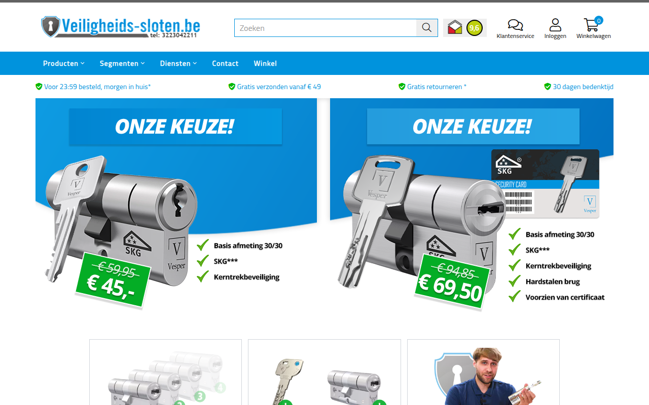 Screenshot van veiligheids-sloten.be