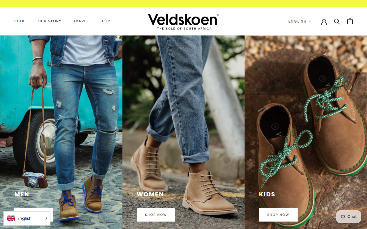 Screenshot van veldskoennederland.com
