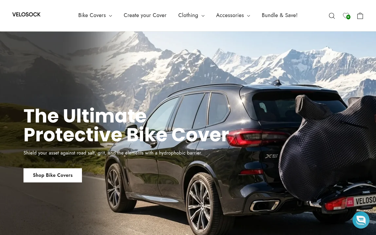 Screenshot van velosock.com