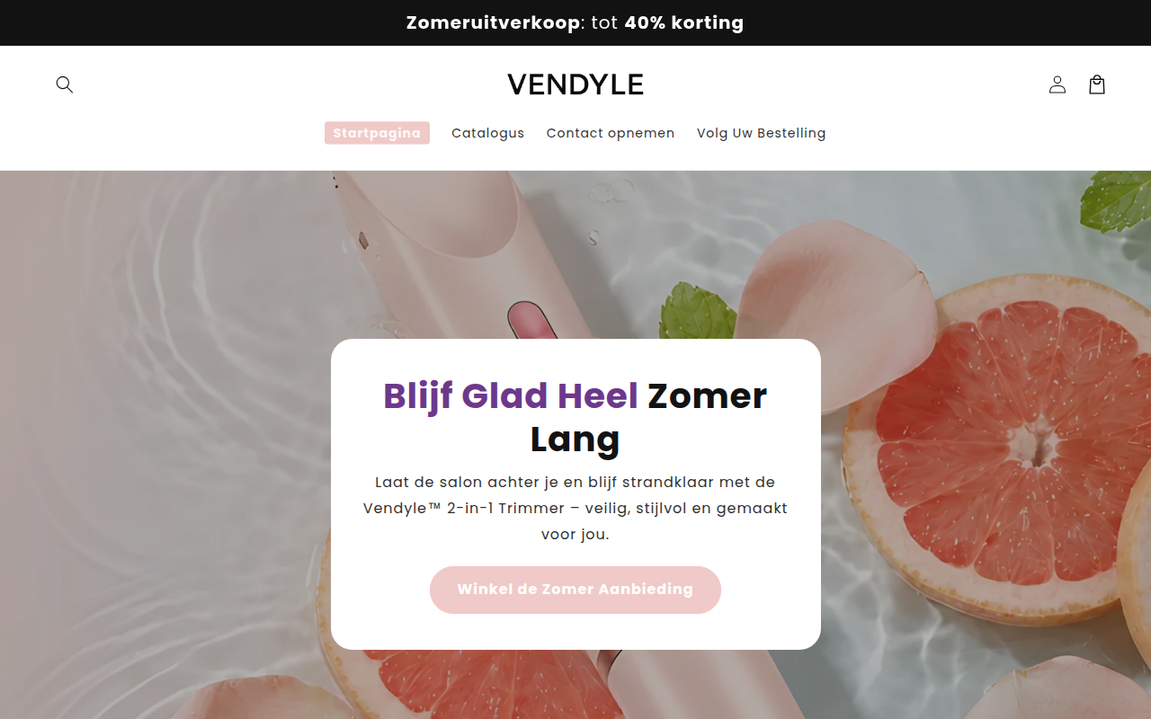 Screenshot van vendyle.com