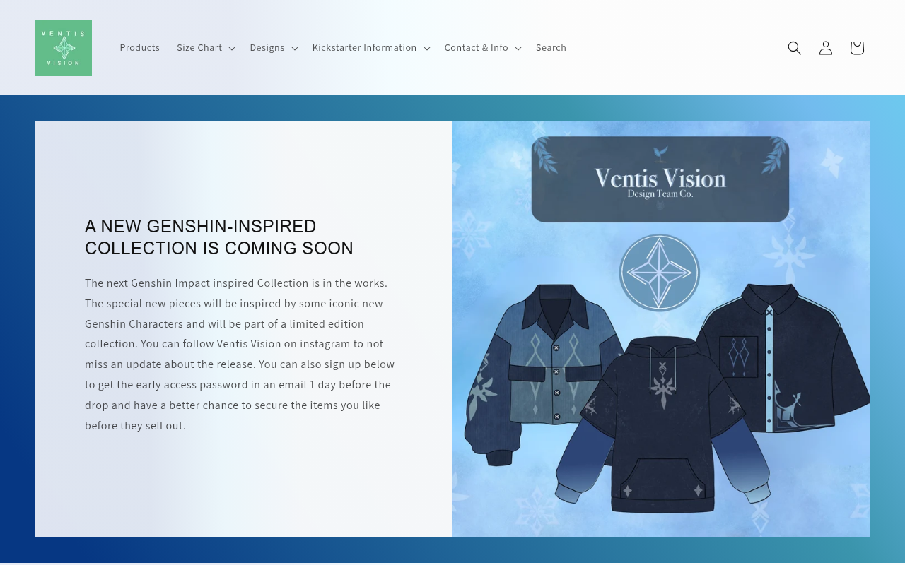 Screenshot van ventisvision.com