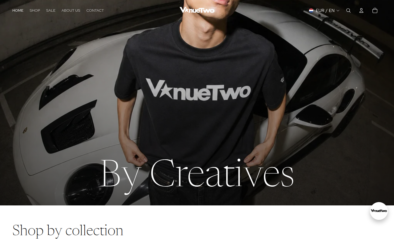 Screenshot van venuetwo.com