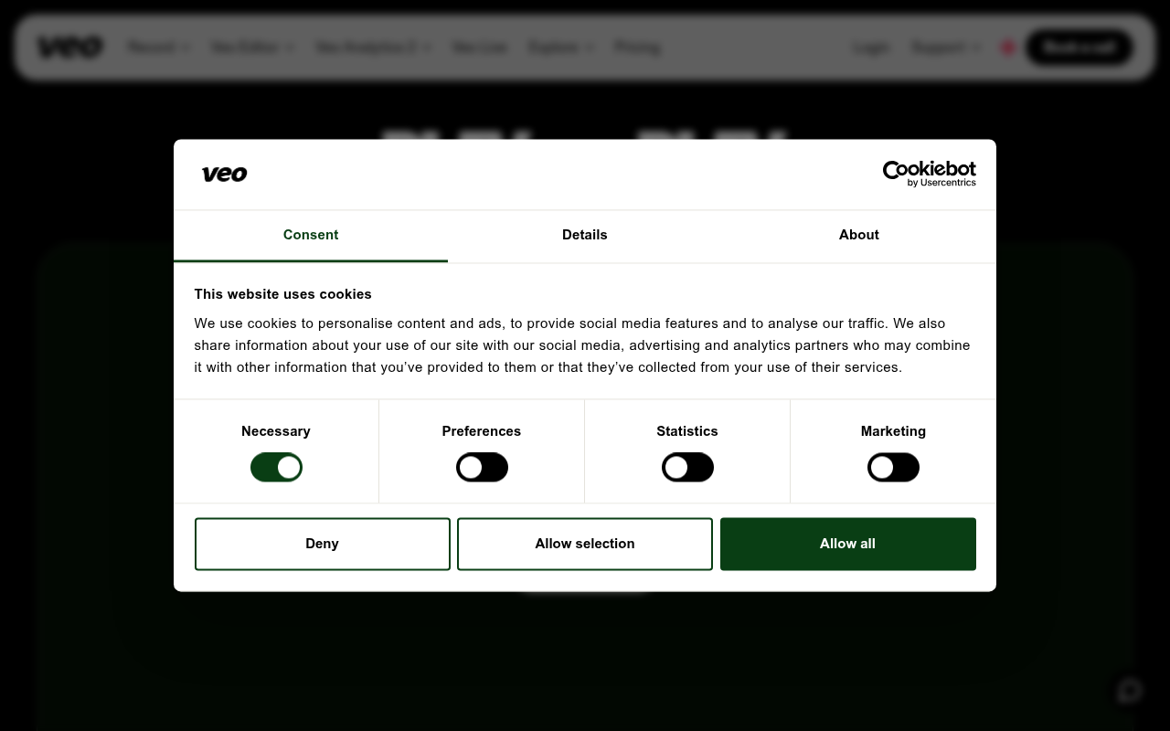 Screenshot van veo.com