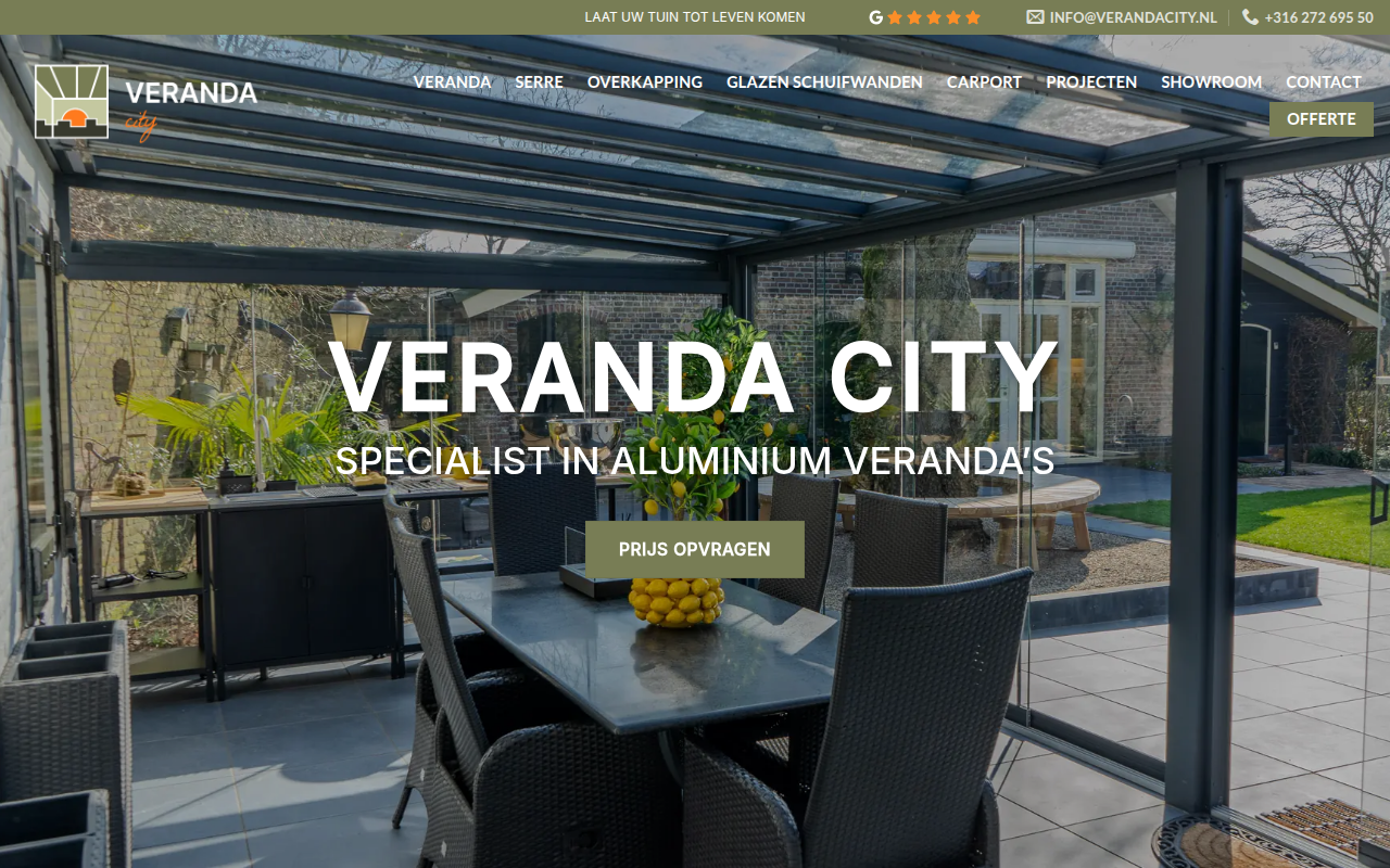 Screenshot van verandacity.nl