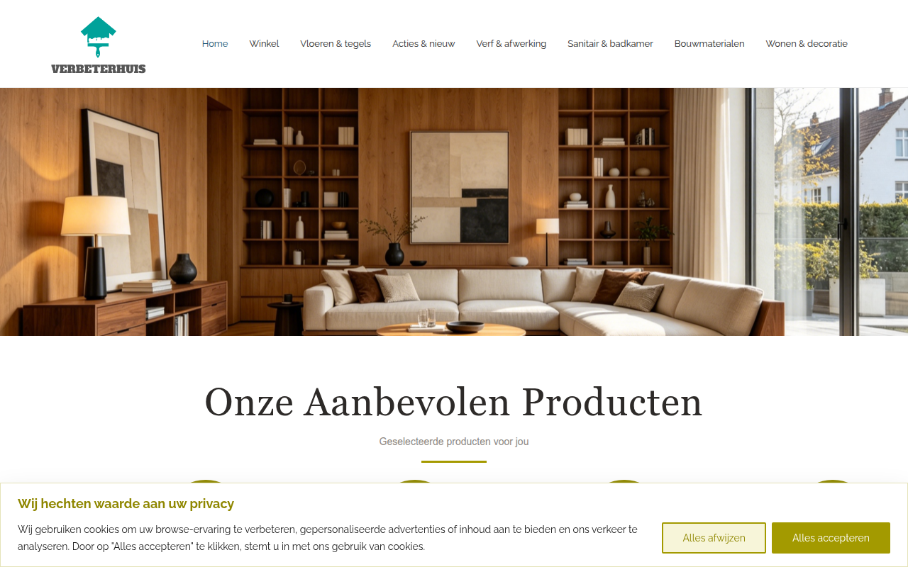 Screenshot van verbeterhuis.com