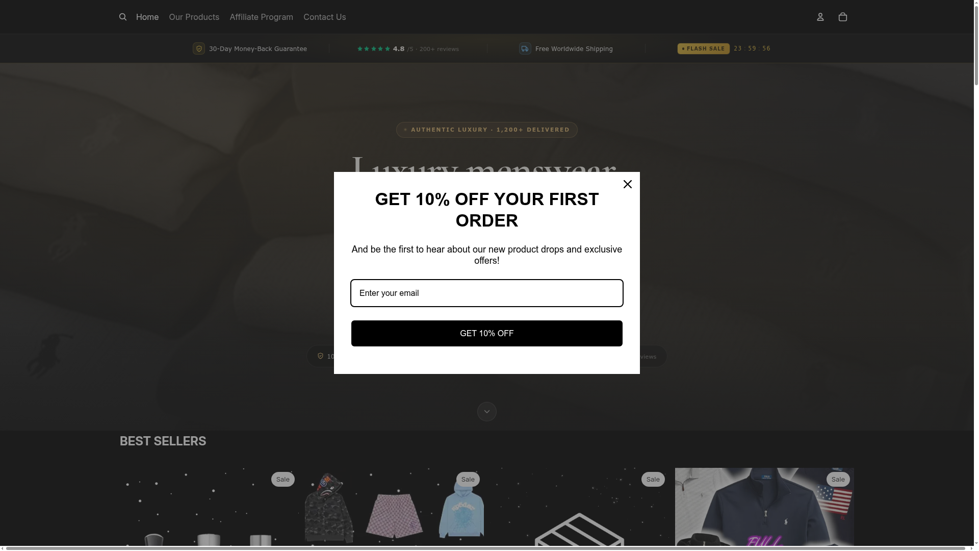Screenshot van veresells.com