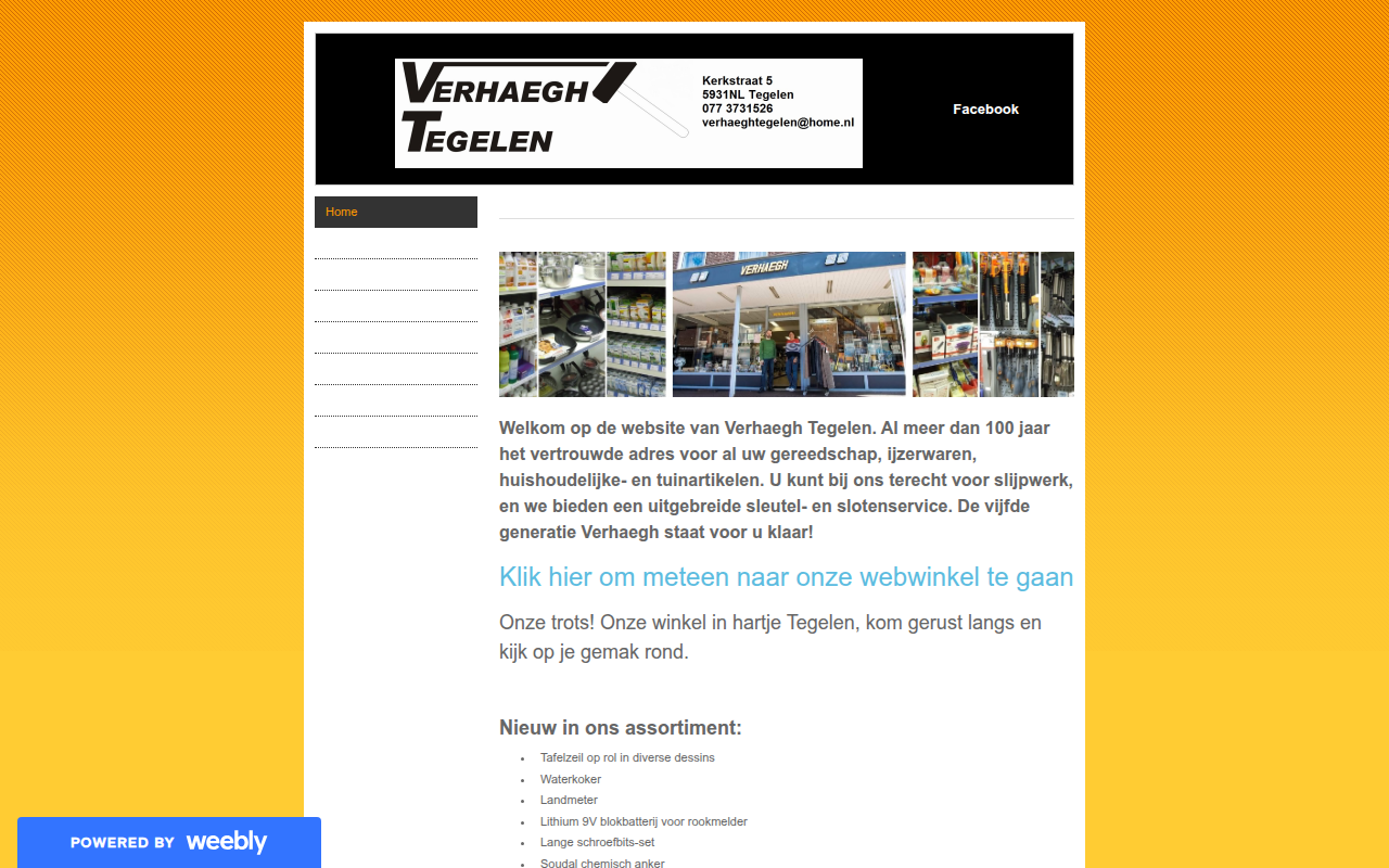 Screenshot van verhaeghtegelen.nl
