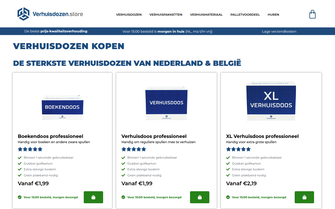 Screenshot van verhuisdozen.store