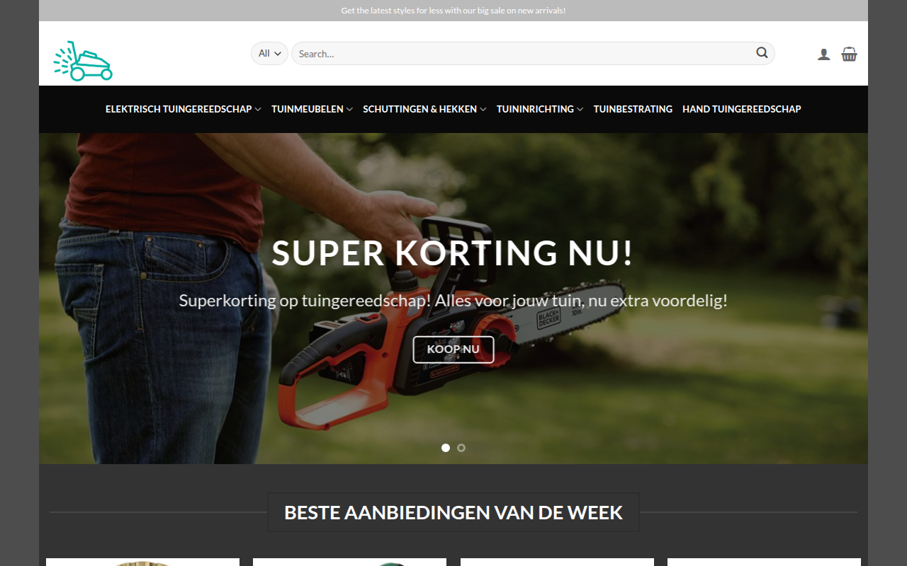 Screenshot van verkoopstuins.com