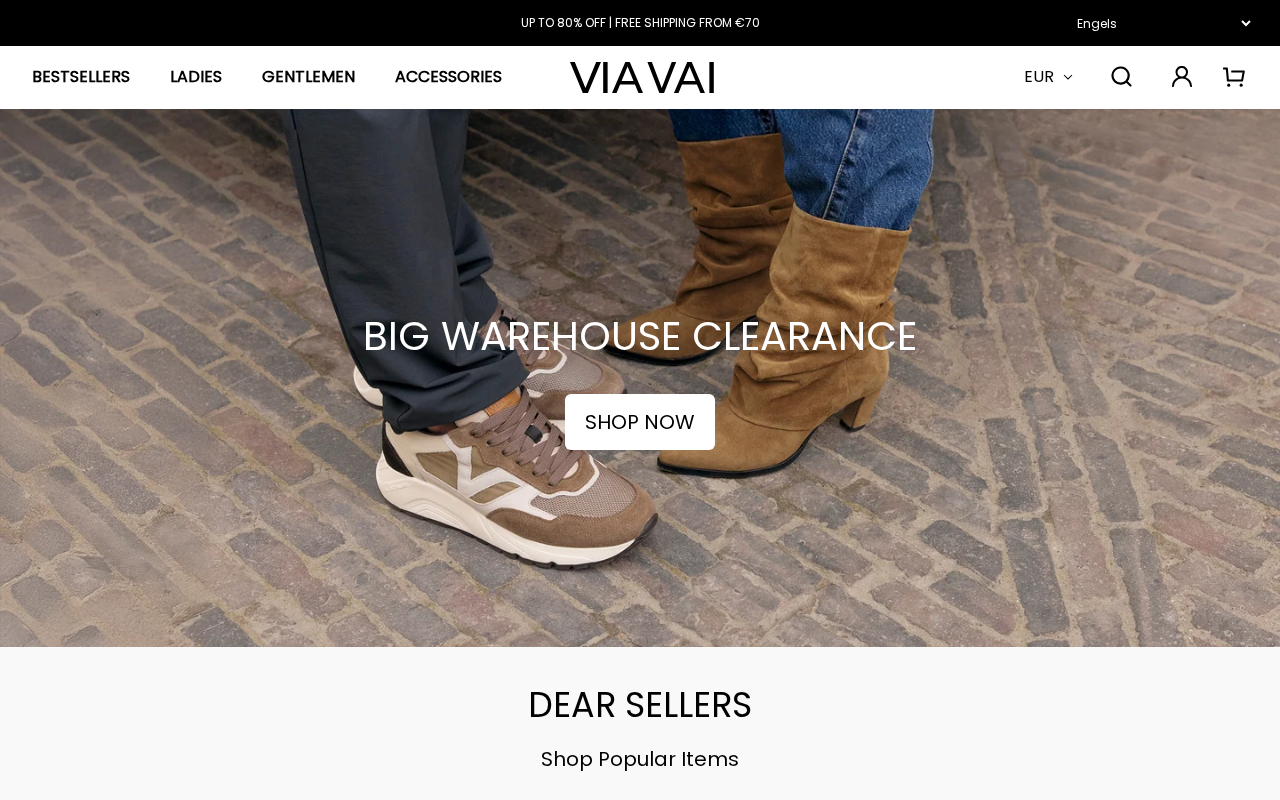 Screenshot van viavaishoesonline.com