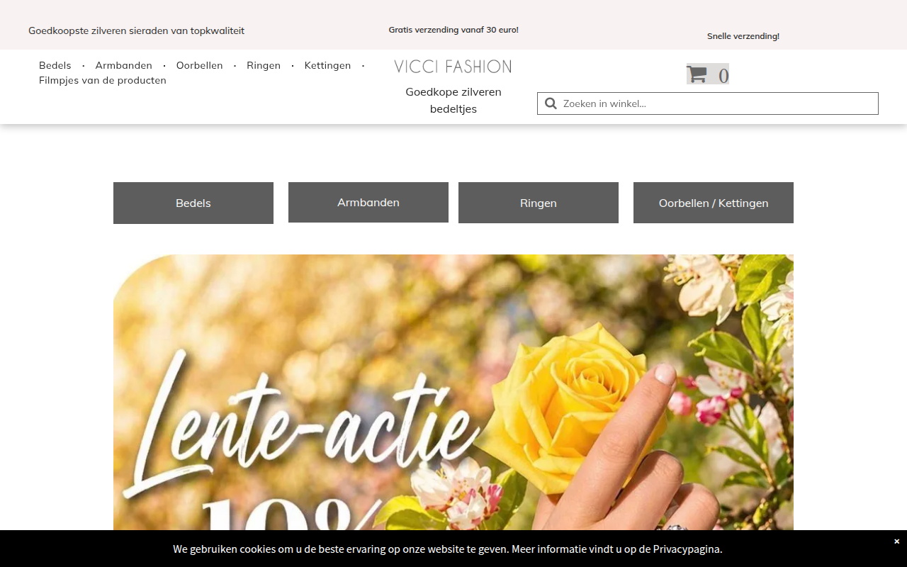 Screenshot van viccifashion.com