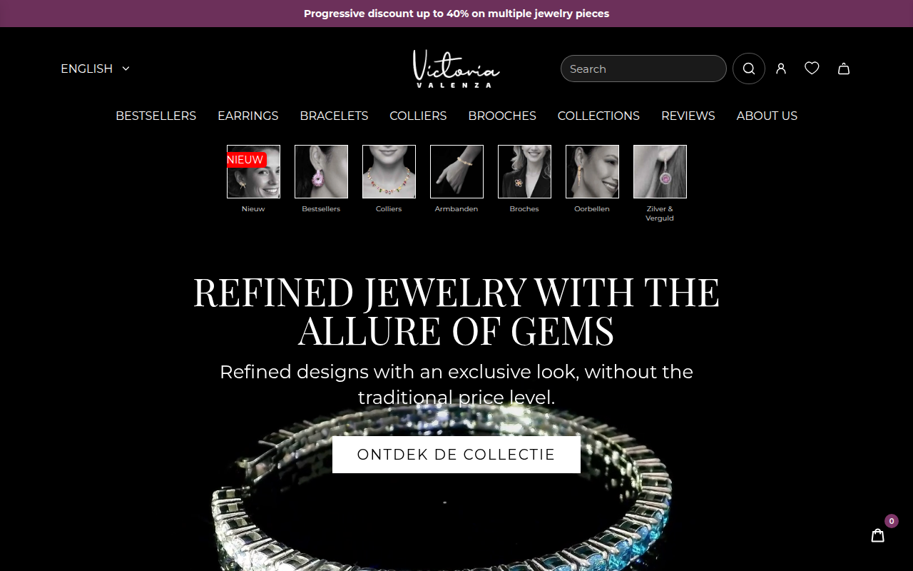 Screenshot van victoriavalenza.com