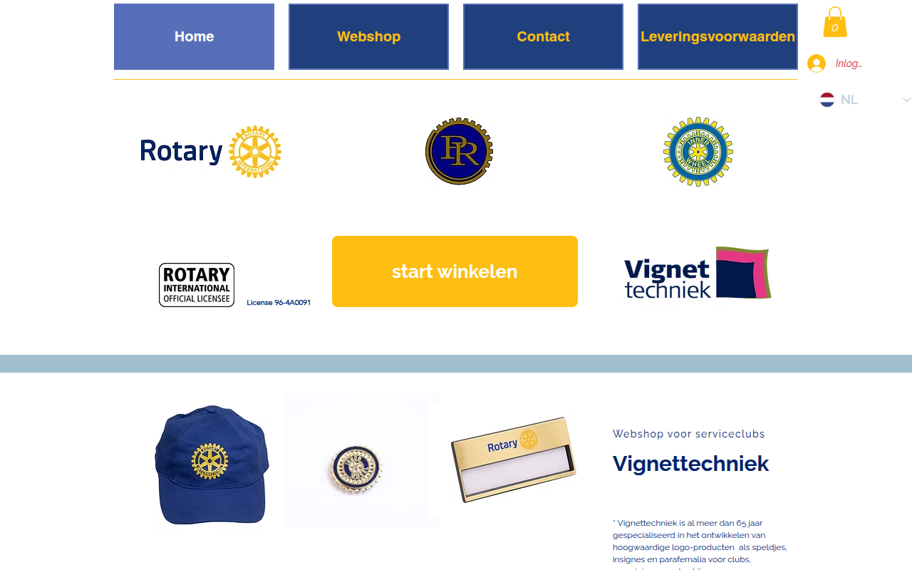 Screenshot van vignettechniek.nl