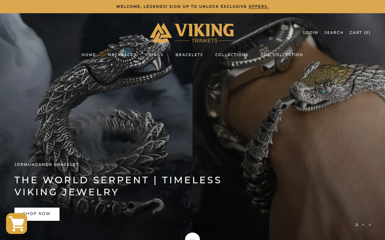 Screenshot van Vikingtrinkets