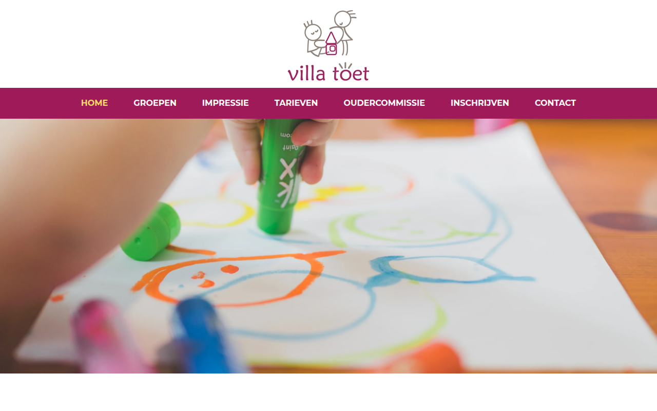 Screenshot van villatoet.nl