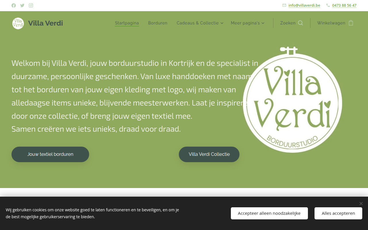 Screenshot van villaverdi.be