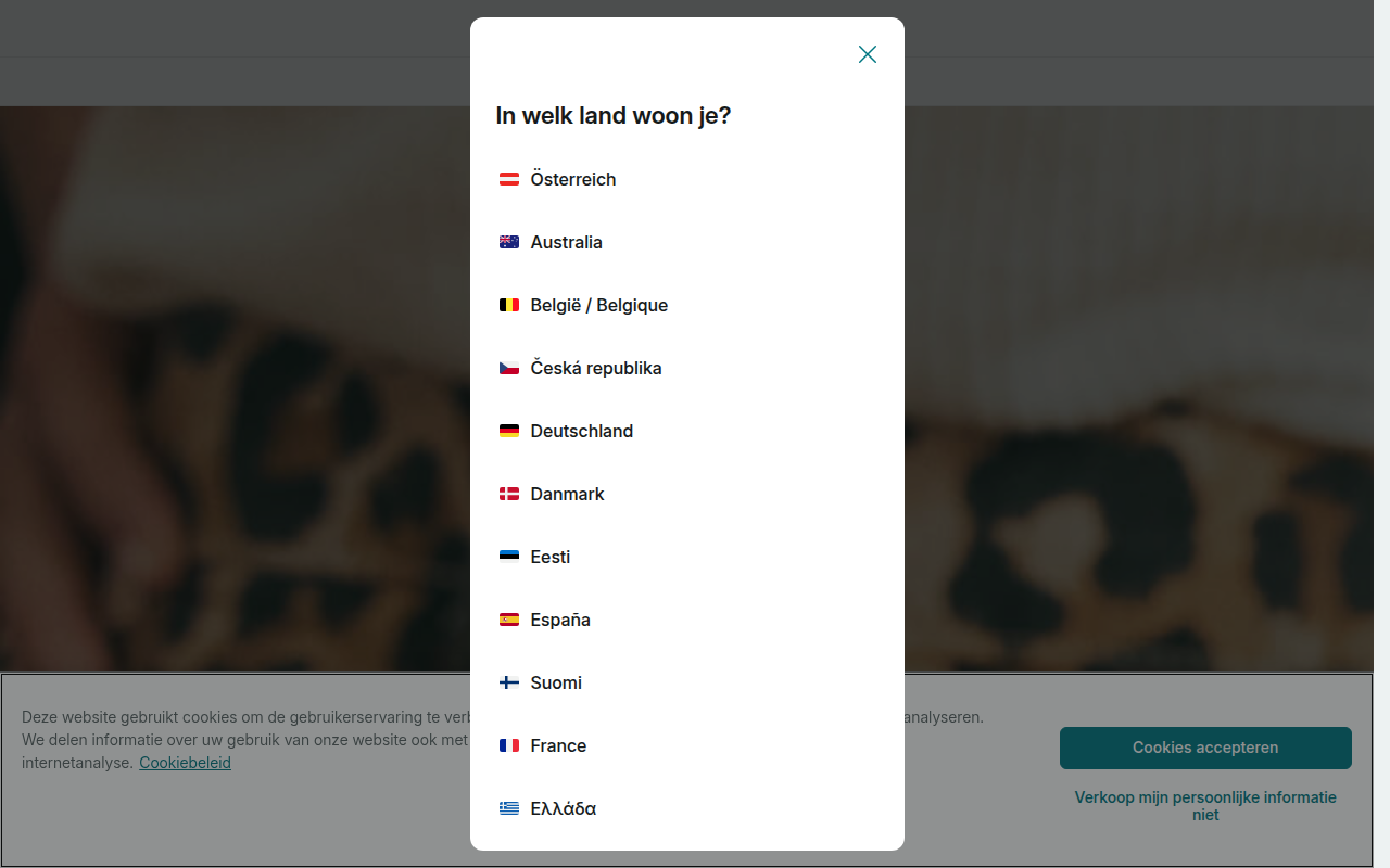 Screenshot van vinted.nl