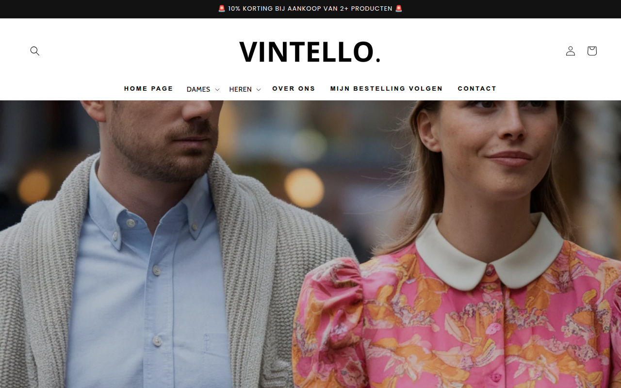 Screenshot van vintello.shop