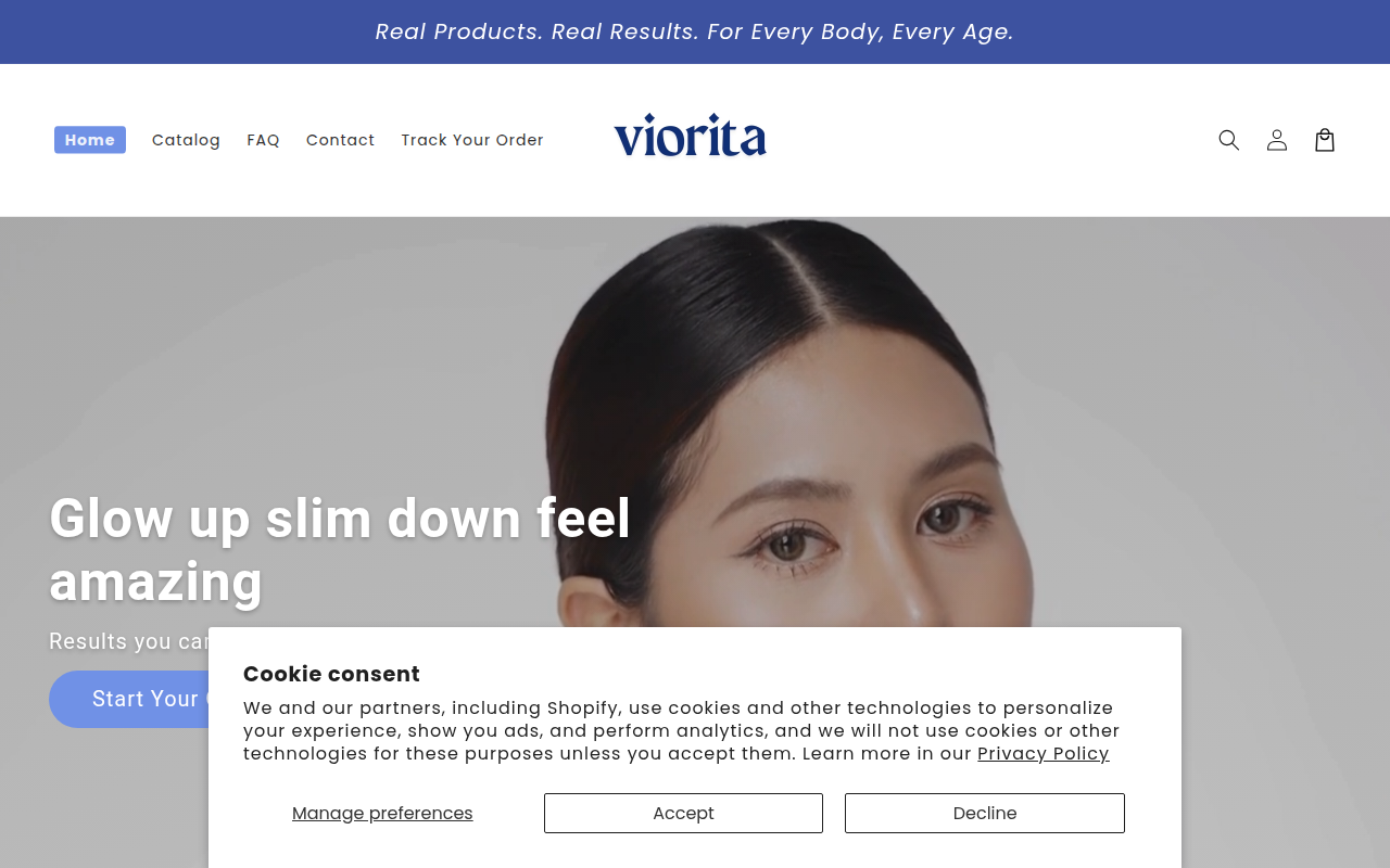 Screenshot van viorita.com