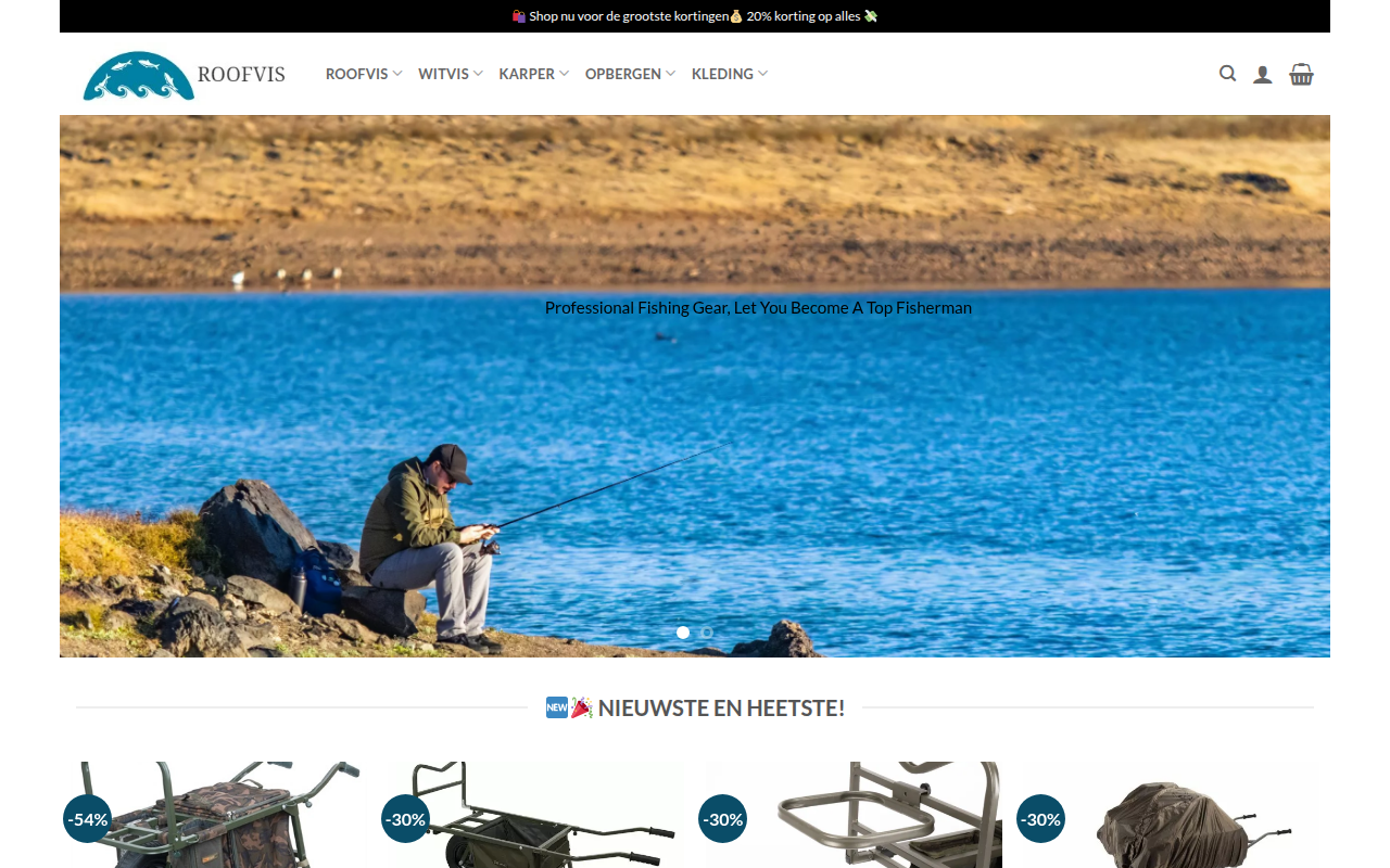 Screenshot van vis-hengel.com