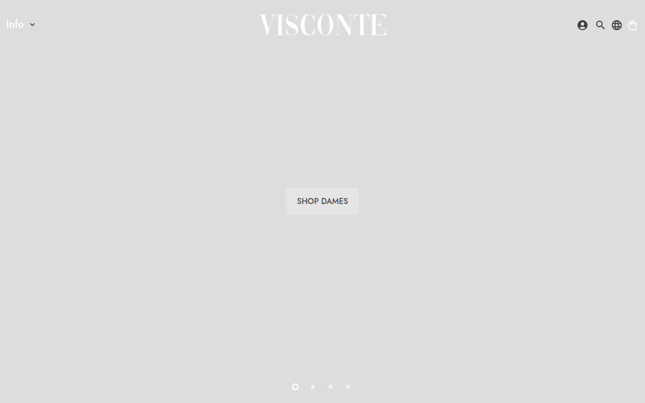 Screenshot van visconte.nl