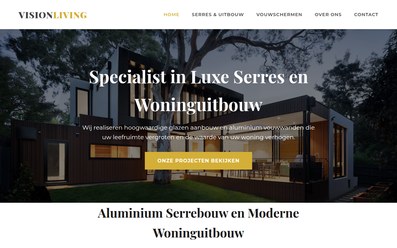 Screenshot van visionliving.nl