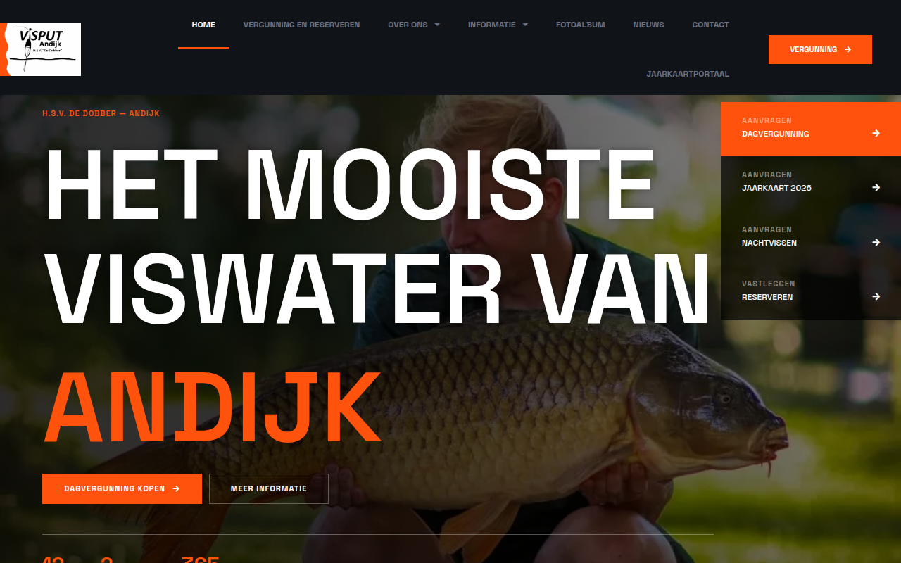 Screenshot van visputandijk.nl