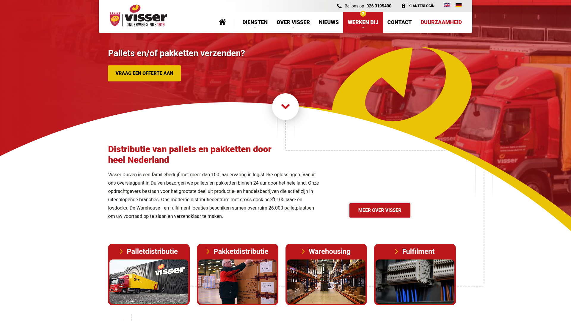 Screenshot van visserduiven.nl
