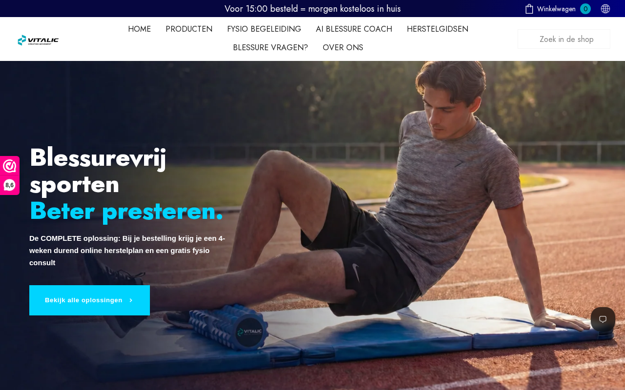 Screenshot van vitalicsport.com