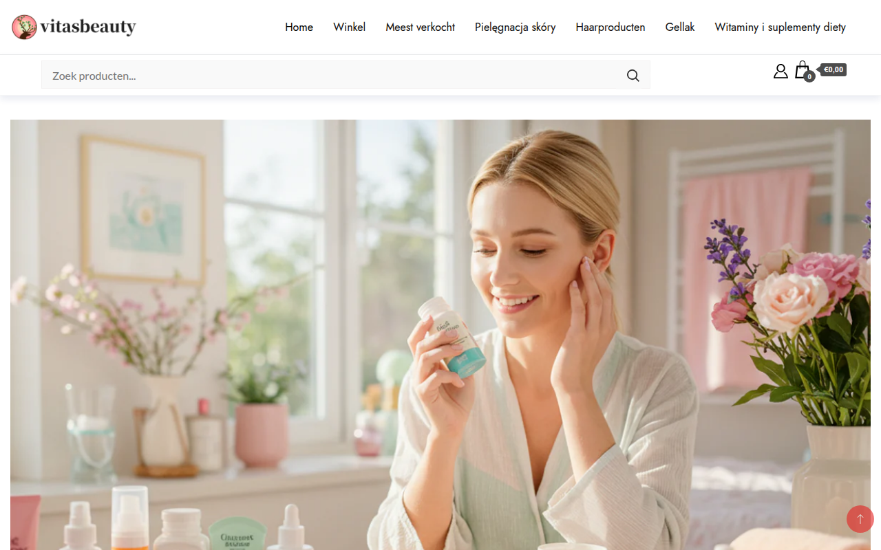 Screenshot van vitasbeauty.com