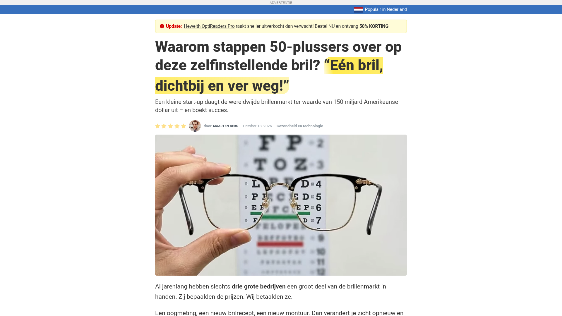 Screenshot van vitavisionnl.getconsumerguide.com