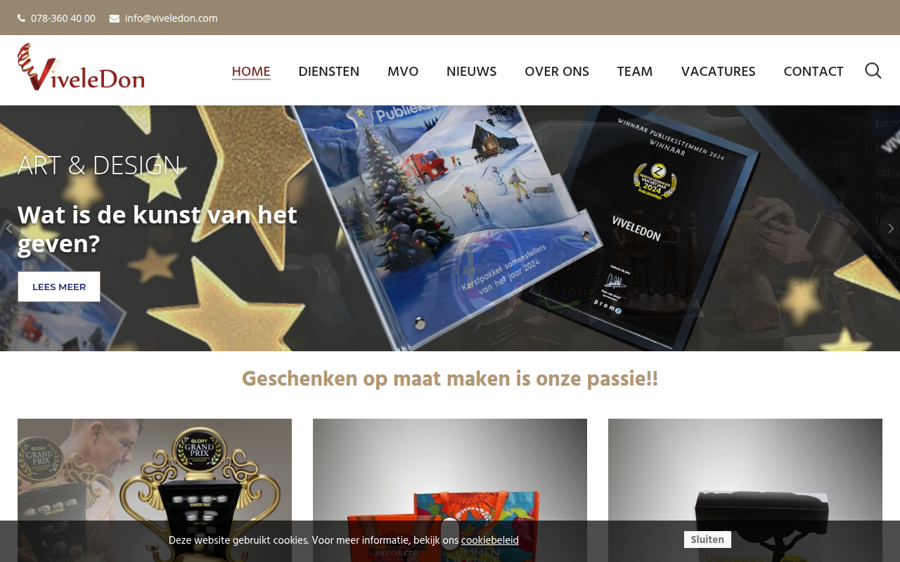Screenshot van viveledon.com