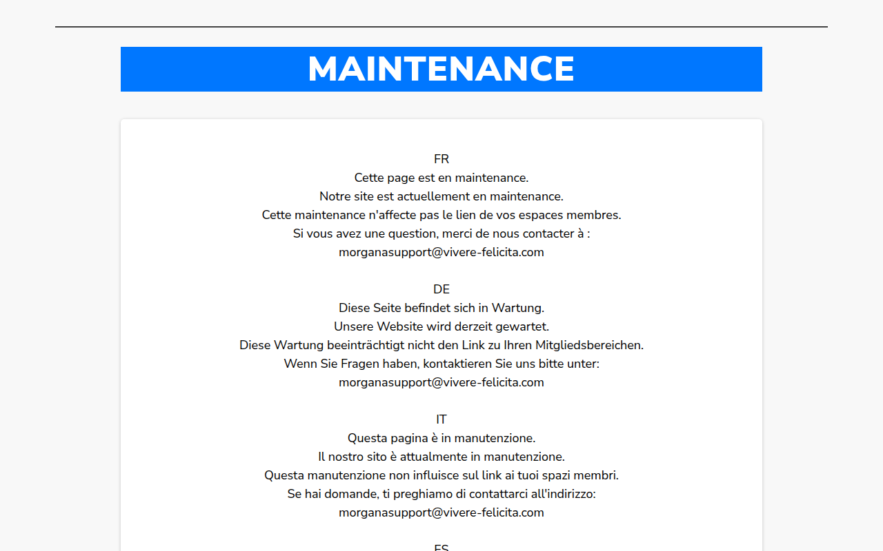 Screenshot van vivere-felicita.com
