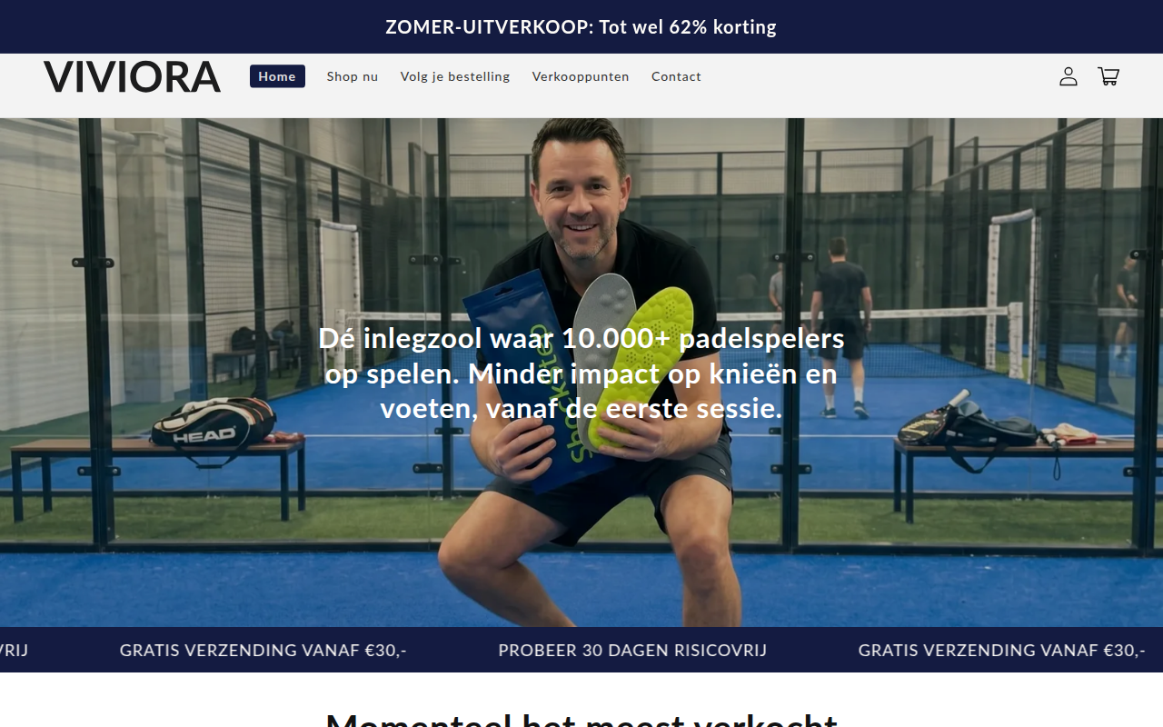 Screenshot van viviora.nl