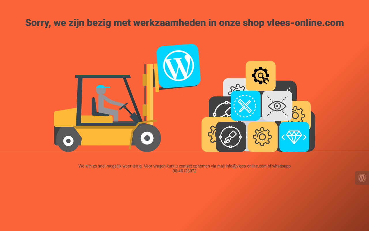 Screenshot van vlees-online.com